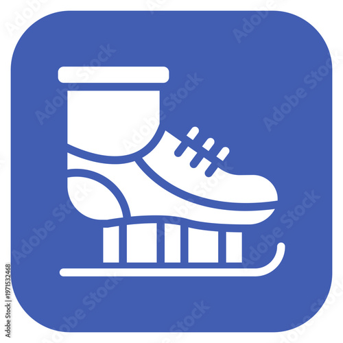 Ice Skates Icon Style