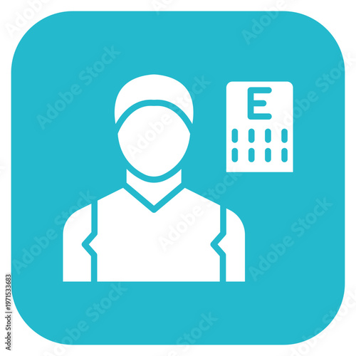 Optometrist Male Icon Style