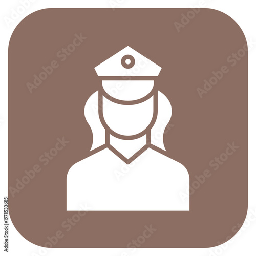 Policewoman Icon Style