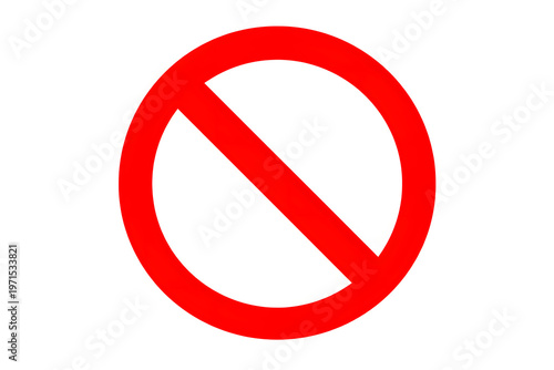 Free Download Red circle with line through it, prohibition sign - GFXLoad
