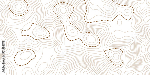 Black and white lines seamless Topographic map patterns, topography line map. Vintage outdoors style. The stylized height of the topographic map contour in lines and contours isolated on Illustration