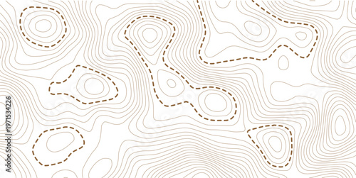 Black and white lines seamless Topographic map patterns, topography line map. Vintage outdoors style. The stylized height of the topographic map contour in lines and contours isolated on Illustration