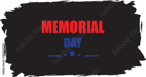 Honoring heroes a patriotic memorial day tribute with bold typography and american flag colors