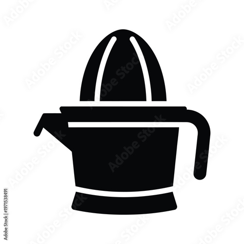 A classic citrus juicer extracting fresh lemon juice from a fruit