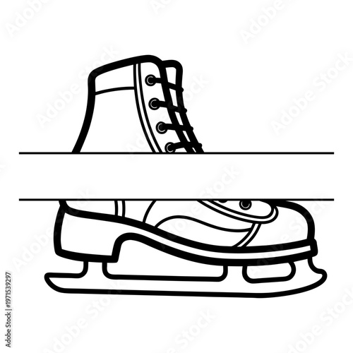  Ice Skate Monogram