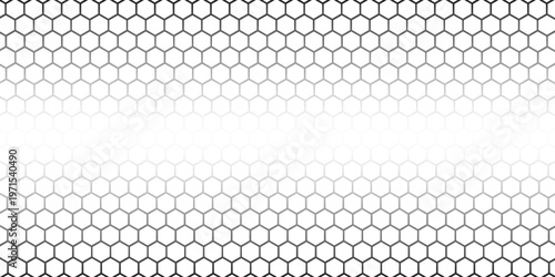 Black background with blue neon hexagon grid. Glowing hex background