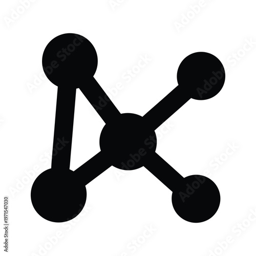 A simple molecular structure illustration depicting carbon atom bonding with four hydrogen atoms
