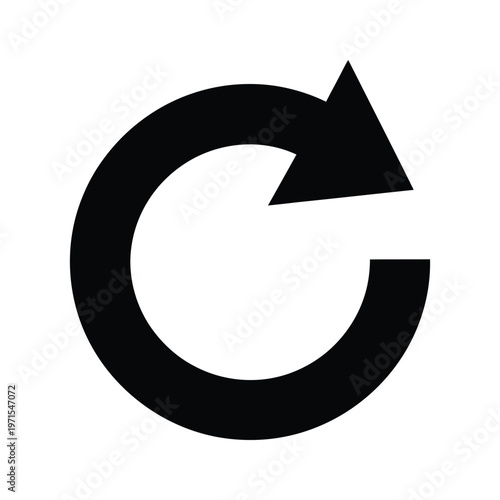 Circular arrow logo symbolizing refresh or reload action