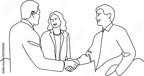 Business Team Meeting Handshake Collaboration Agreement Success