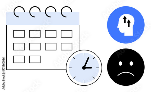 Time management. Focused on productivity, task scheduling, and mental well-being. Time management highlights emotional health, goal priority setting, and effective planning. For productivity