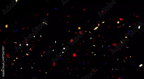 Purple confetti party popper explosions on White and Green backgrounds Abstract Festive Particle Loop - Dynamic Confetti Falling Background for Modern YouTube Intros, Presentations, and Social Media