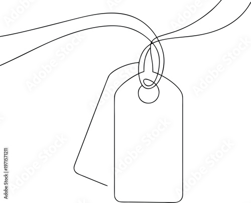 Simple Tag Line Drawing