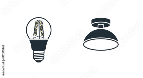 Light Bulb and Lamp Shade Objects.