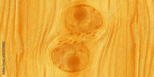 Natural light pine wood texture background with organic grain patterns and decorative knot, close-up timber surface