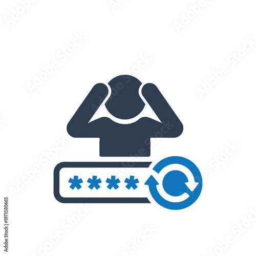 Password Issue Frustration icon