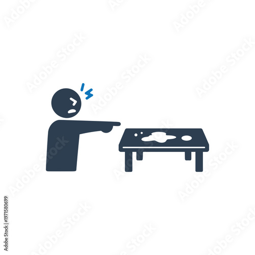 Cleanliness Complaint Anger icon