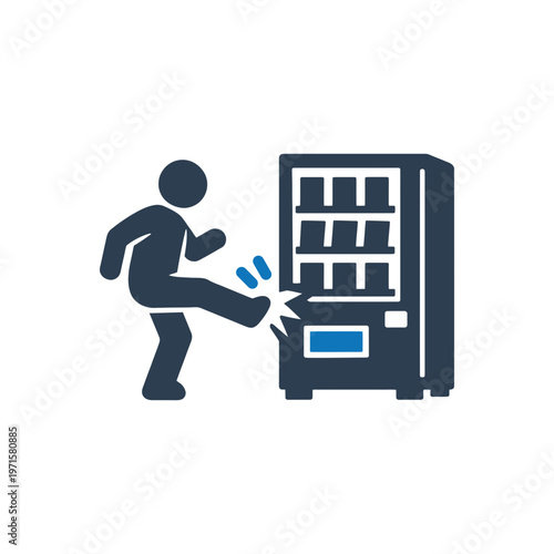 Vending machine frustration icon