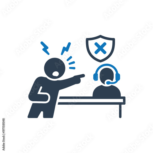 Customer Support Conflict icon