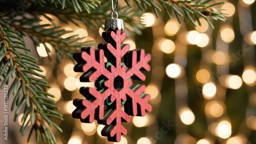 Christmas tree ornaments in different designs.