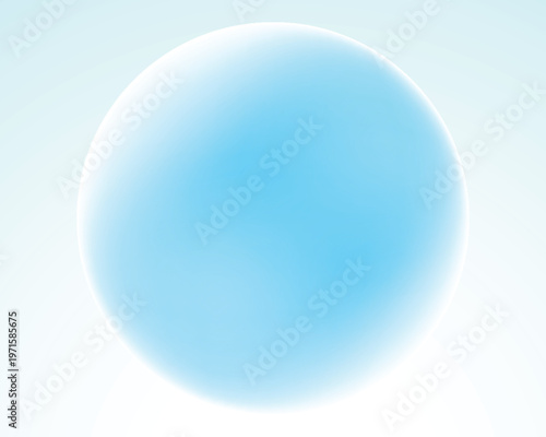 Minimalist gradient circle sky blue subtle color gradient circle on off white background eps 10