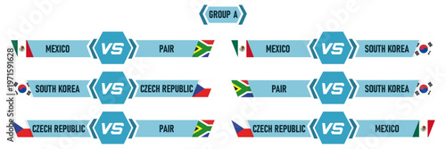 Group A Match Schedule: Mexico, South Korea, Czech Republic, and South Africa in International Competition