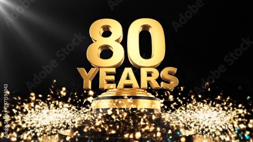 Golden 80 Years Anniversary Celebration.