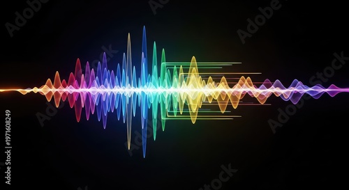 Visualization of energy propagation where different frequency components travel at varied speeds causing spreading and deformation, component, acoustic, wavelength