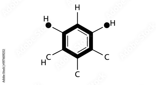 Benzene Molecule Chemical Structure - Organic Chemistry