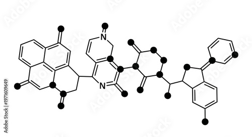 Abstract Molecular Structure, Organic Chemistry Formula, Scientific Research