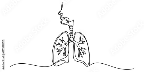 A single continuous line drawing of a simple wooden canoe floating on calm water with a paddle