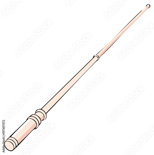 Illustration of a magic wand isolated on a white background