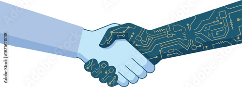 Business team shaking hands in modern office environment