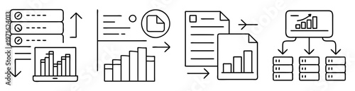 Data processing and analysis pipeline with visualization and storage illustration