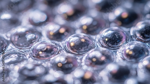 Close-Up of Bubbles in Water