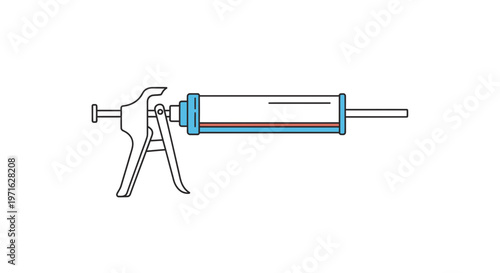Caulking Gun with Sealant Cartridge, Construction Tool