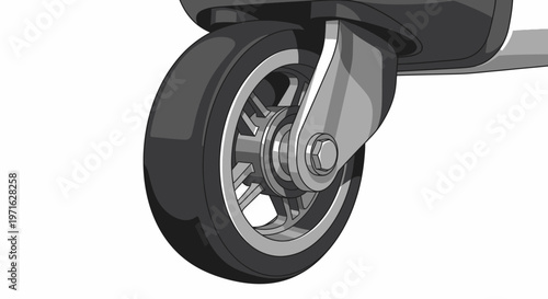 Chair Caster Wheel Detail, Modern Furniture Accessory