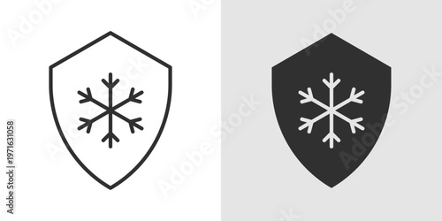 Cold Protection Icon representing safety measures to guard against low temperatures, including warm clothing, insulation, and preventive care for maintaining health in cold weather.