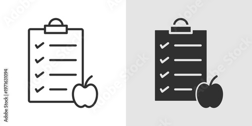 Diet Consultation Icon representing professional guidance on nutrition, meal planning, and healthy eating habits to improve overall health and wellness.