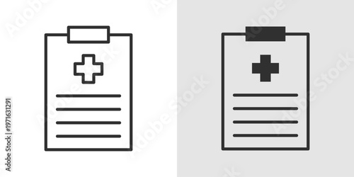Health Survey Icon representing data collection, questionnaires, and assessments used to evaluate health conditions, behaviors, and wellness trends for research and improvement.