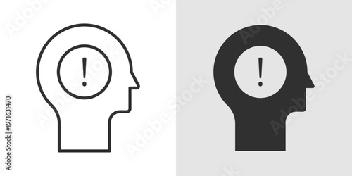 Mental Clarity Icon representing clear thinking, focus, mindfulness, and cognitive wellness, promoting a calm and organized state of mind for better decision-making and productivity.