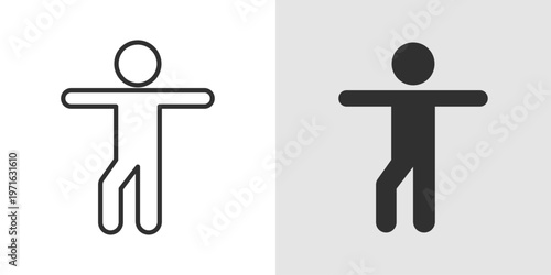 Senior Fitness Icon representing physical activity, exercise routines, and wellness programs designed for older adults to maintain strength, mobility, and overall health.