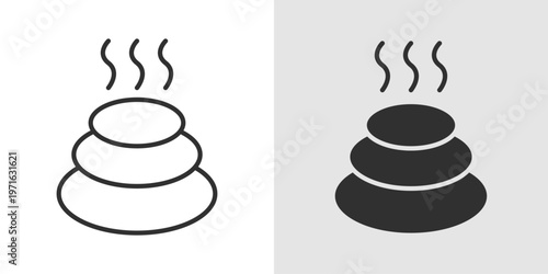 Spa Resort Icon representing luxury relaxation, wellness retreats, holistic healing, and rejuvenation through spa treatments, massage therapies, and peaceful environments.