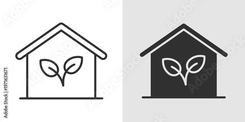 Sustainable Living Icon representing eco-friendly lifestyles, environmental responsibility, resource conservation, and practices that support long-term ecological balance and healthy living.