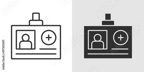 Vaccine Card Icon representing proof of immunization, health records, vaccination status, and documentation used for travel, healthcare, and public safety purposes.