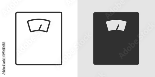 Weight Scale Icon representing body weight measurement, fitness tracking, health monitoring, and weight management for maintaining a healthy lifestyle.