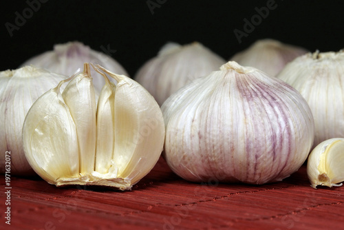 Fotografie Garlic - very healthy product with many beneficial properties for health