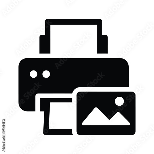 Vintage camera with film and photo frame illustration