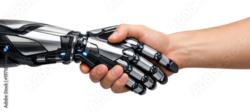 PNG Human robot handshake technology connection