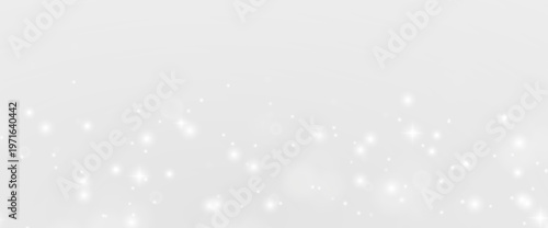 Light white dust particle sparkle bokeh on abstract transparent background with glowing glitter stardust magic smoke powder flare motion blur effect isolated on dark backdrop.