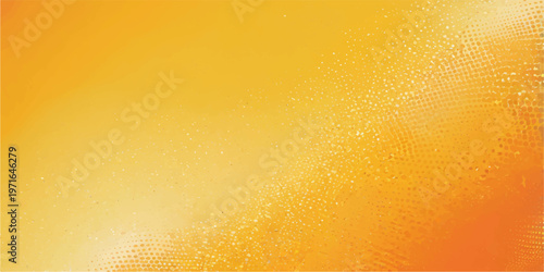 A macro texture of cold golden beer bubbles and wet drops forms an abstract liquid pattern against a glowing yellow and orange glass background